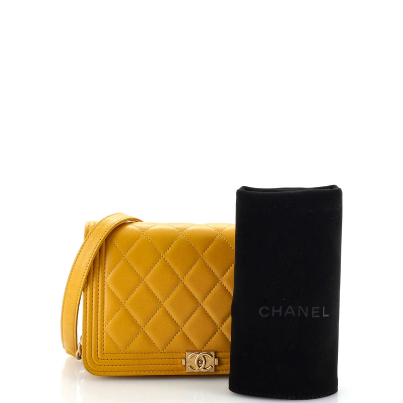 Chanel Boy Wallet On Chain Quilted