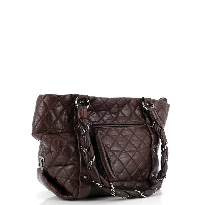 Chanel Lady Braid Shopping Tote Quilted