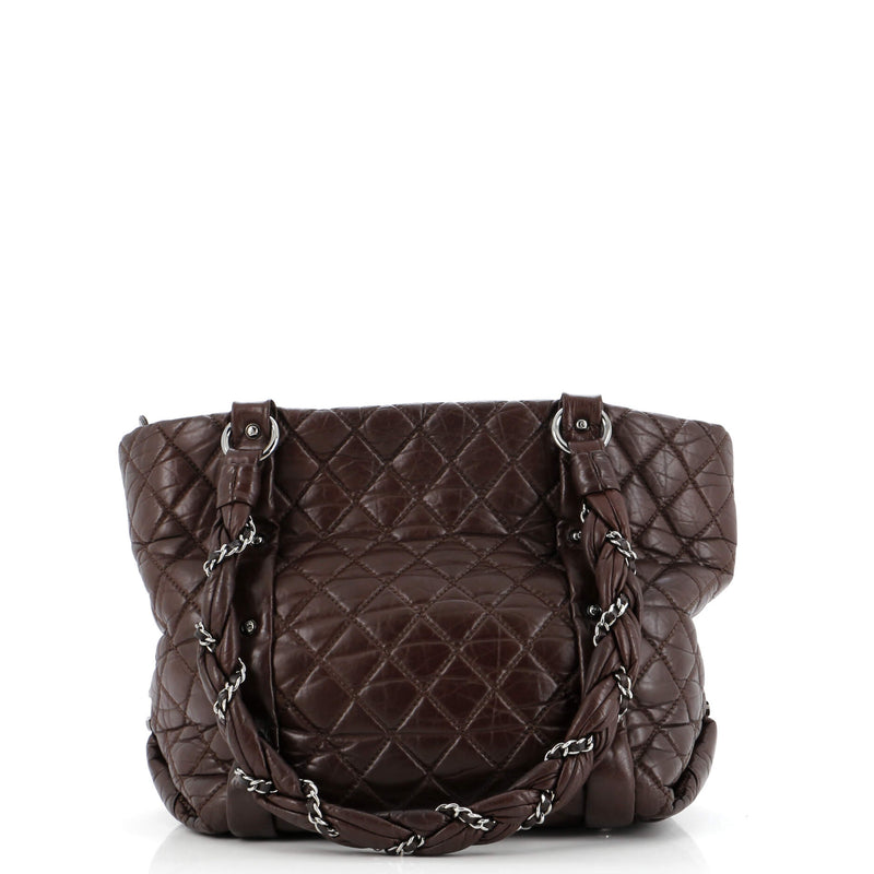 Chanel Lady Braid Shopping Tote Quilted