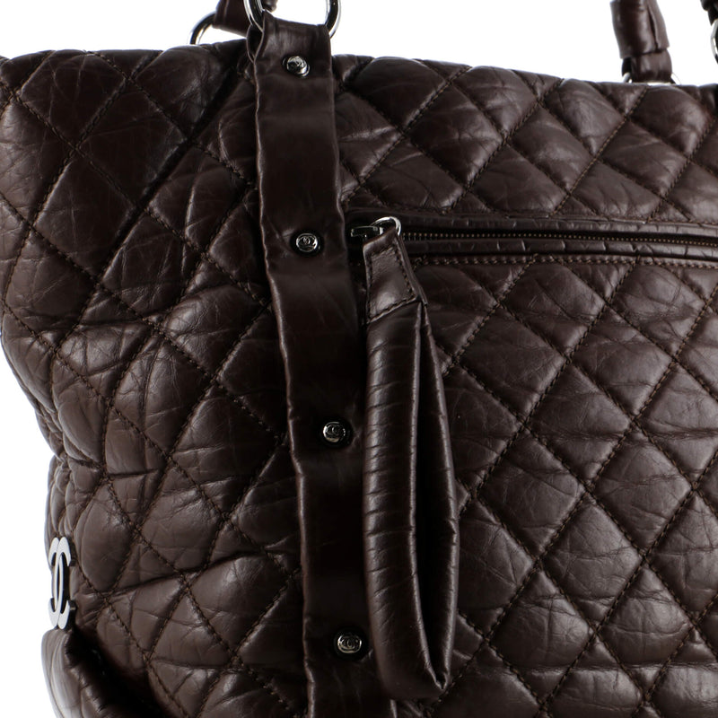 Chanel Lady Braid Shopping Tote Quilted