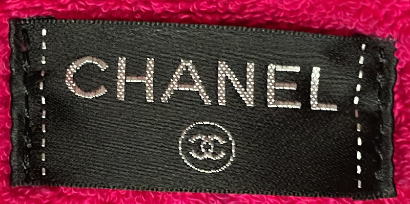 Chanel Cc Beach Tote Set Terry Cloth