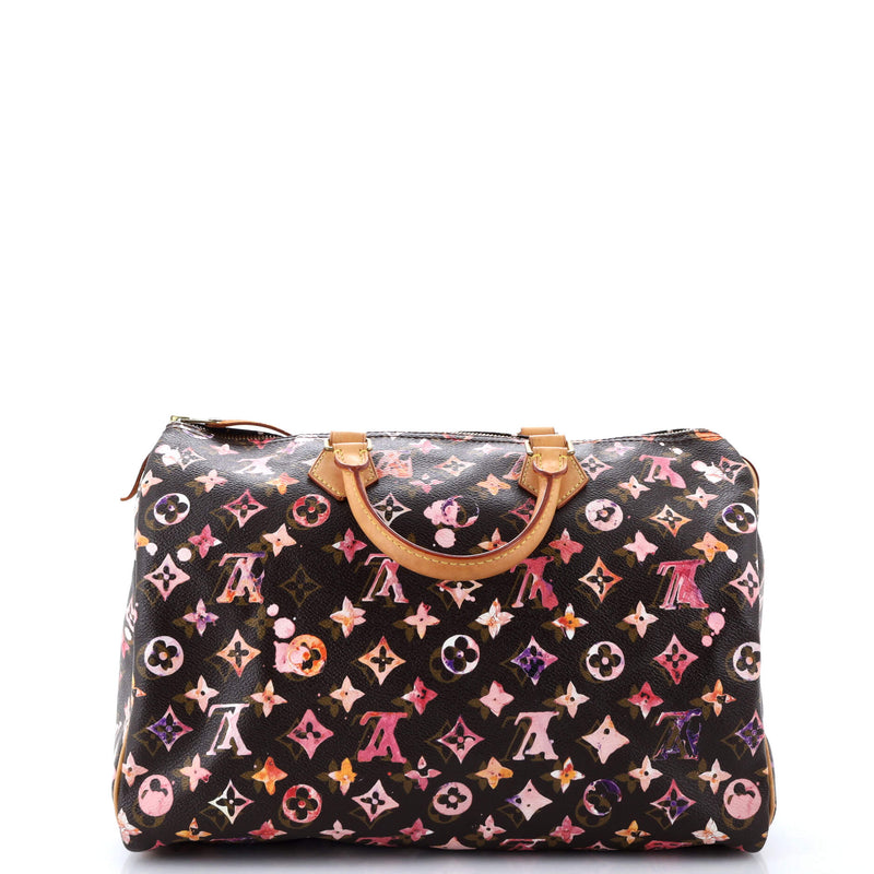 Louis Vuitton Speedy Handbag Watercolor