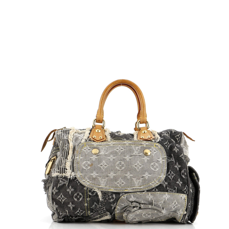 Louis Vuitton Patchwork Speedy Bag Denim