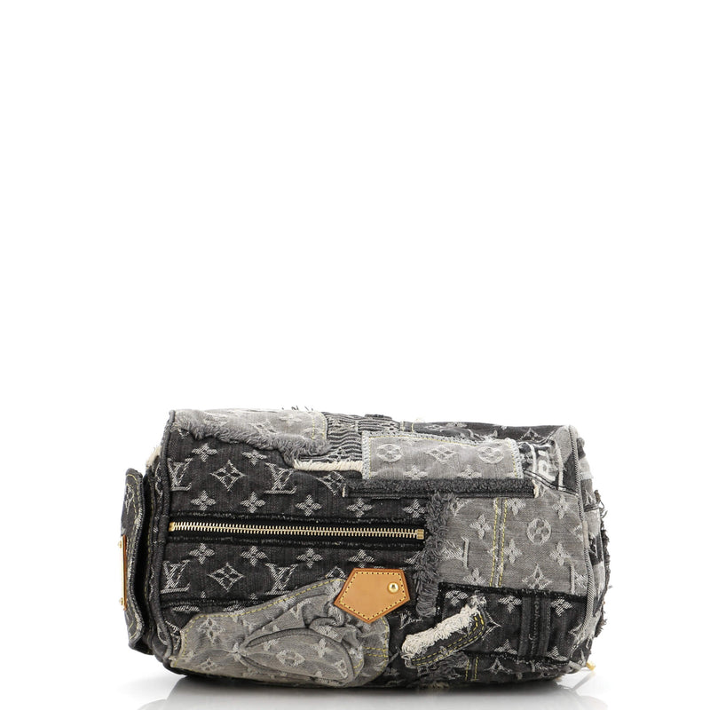 Louis Vuitton Patchwork Speedy Bag Denim