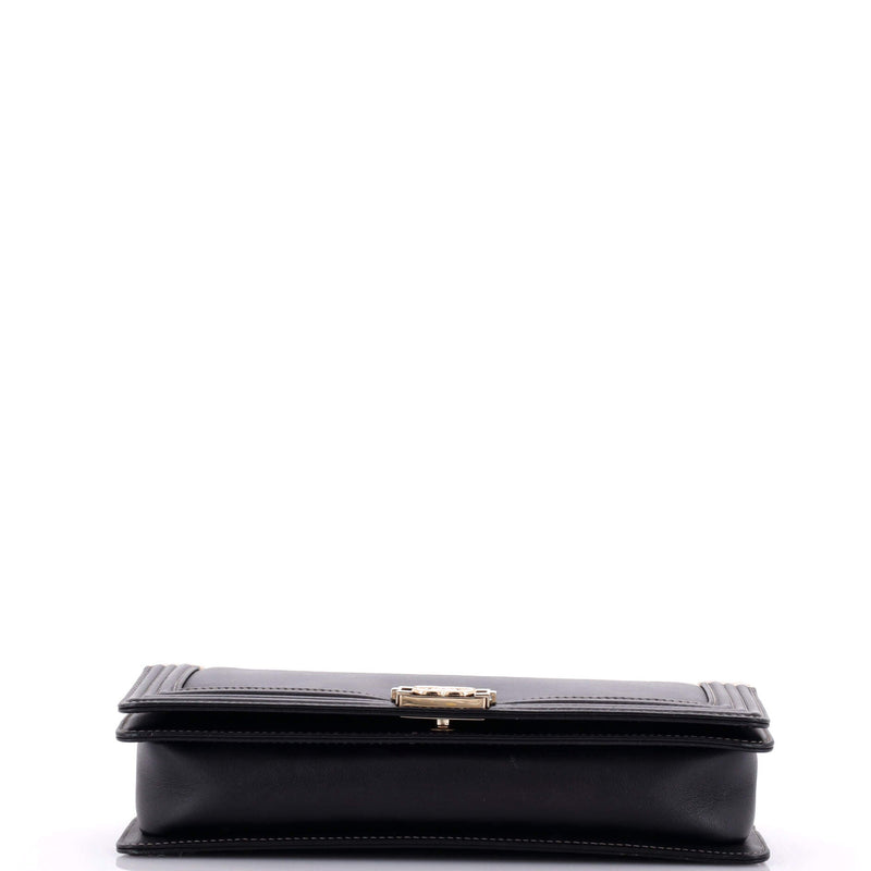 Chanel Bicolor Boy Flap Clutch Calfskin