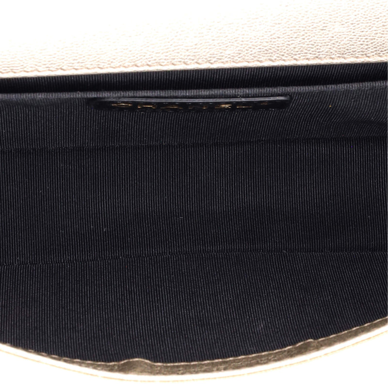 Chanel Bicolor Boy Flap Clutch Calfskin