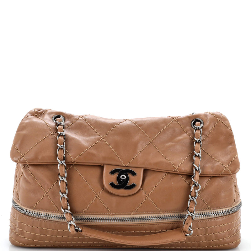 Chanel Expandable Ligne Flap Bag Quilted