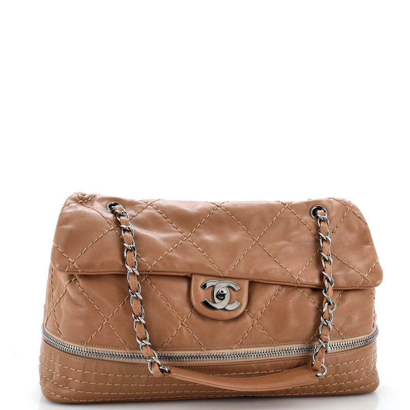 Chanel Expandable Ligne Flap Bag Quilted