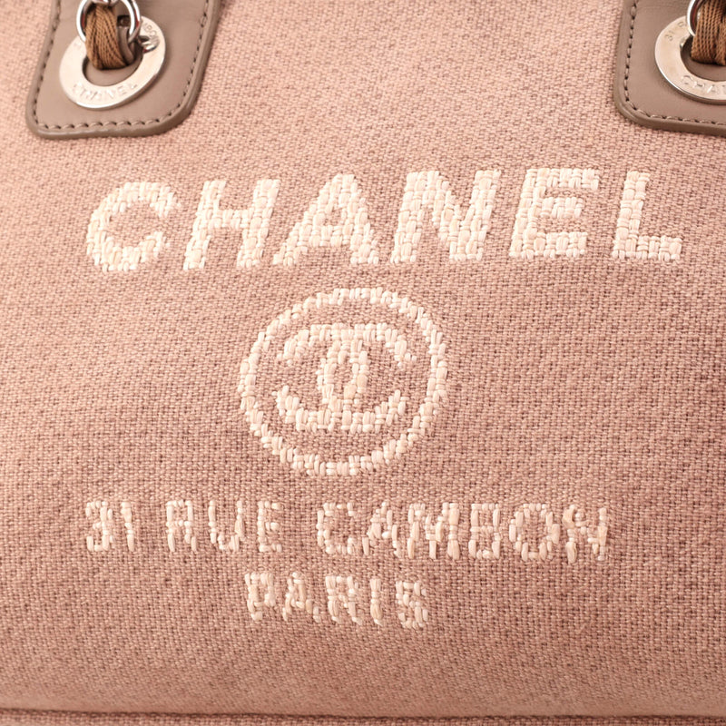 Chanel Deauville Bowling Bag Canvas