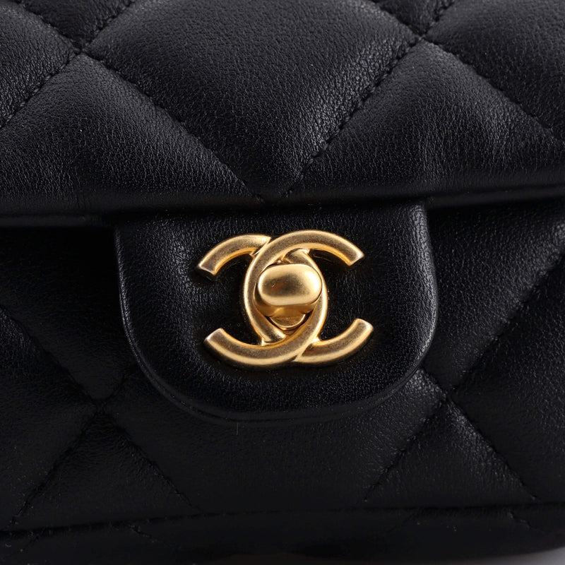 Chanel Lady Handle Flap Card Holder On