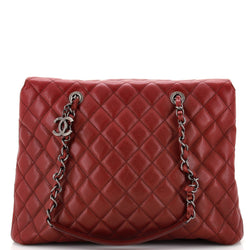 Chanel City Shopping Tote Quilted Caviar