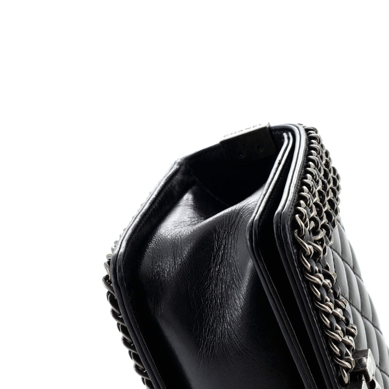 Chanel Chained Boy Flap Bag Quilted