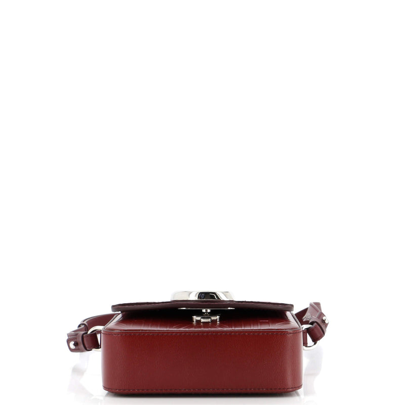 Chloe C Flap Bag Embossed Leather Mini