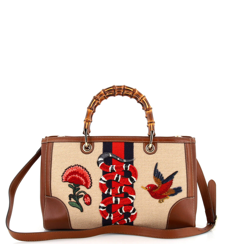 Gucci Bamboo Web Shopper Tote