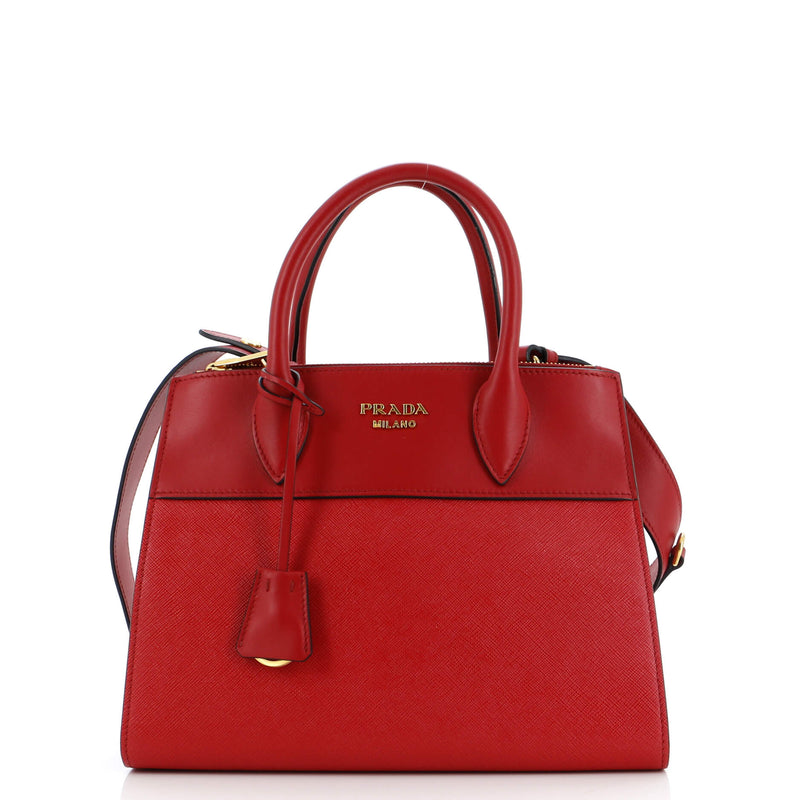 Prada Paradigme Tote Saffiano With City