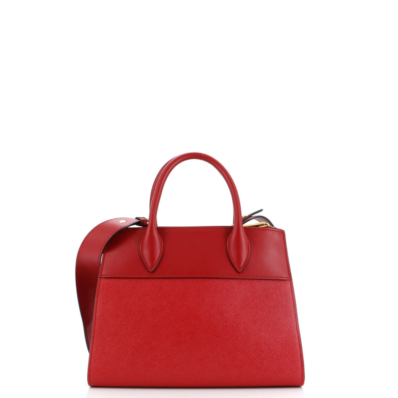 Prada Paradigme Tote Saffiano With City