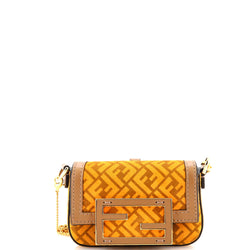 Fendi Chain Baguette Charm Bag Zucca