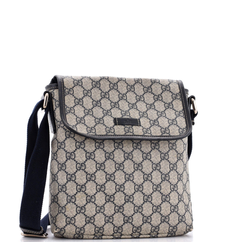 Gucci Flap Messenger Gg Coated Canvas