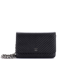 Chanel Wallet On Chain Chevron Caviar