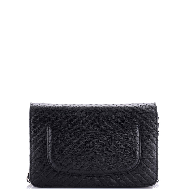 Chanel Wallet On Chain Chevron Caviar