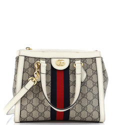 Gucci Ophidia Top Handle Tote Gg Coated