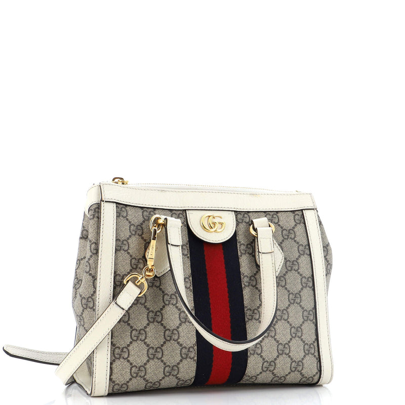 Gucci Ophidia Top Handle Tote Gg Coated