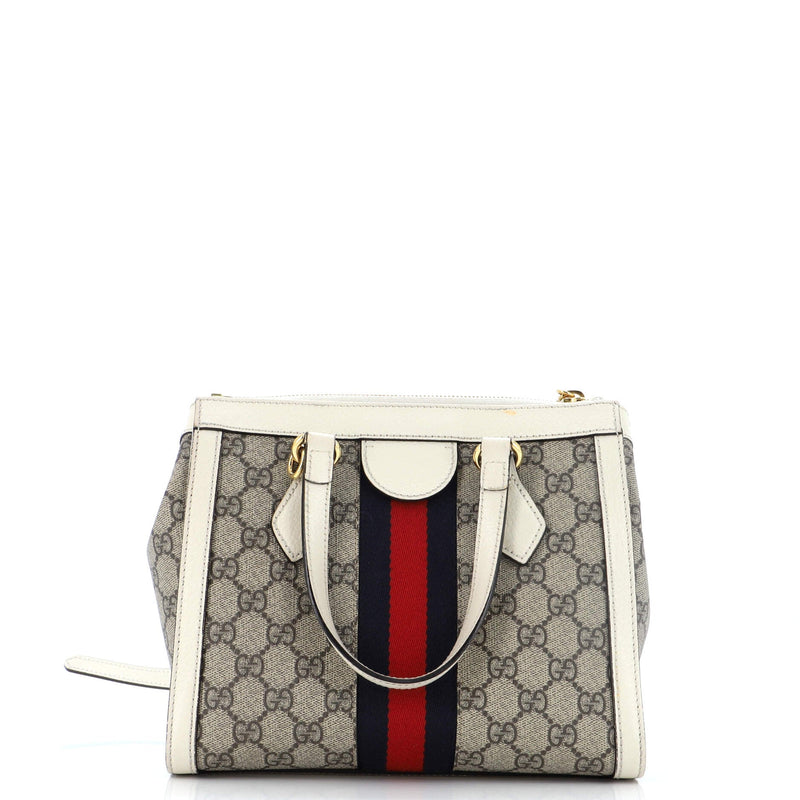 Gucci Ophidia Top Handle Tote Gg Coated