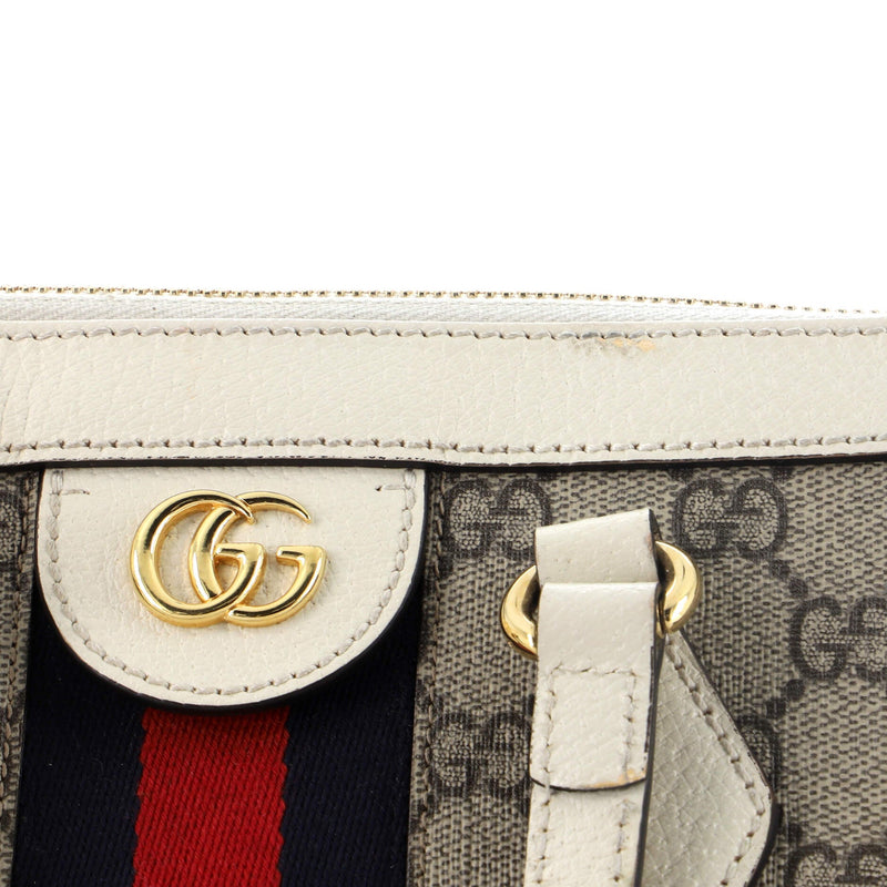 Gucci Ophidia Top Handle Tote Gg Coated