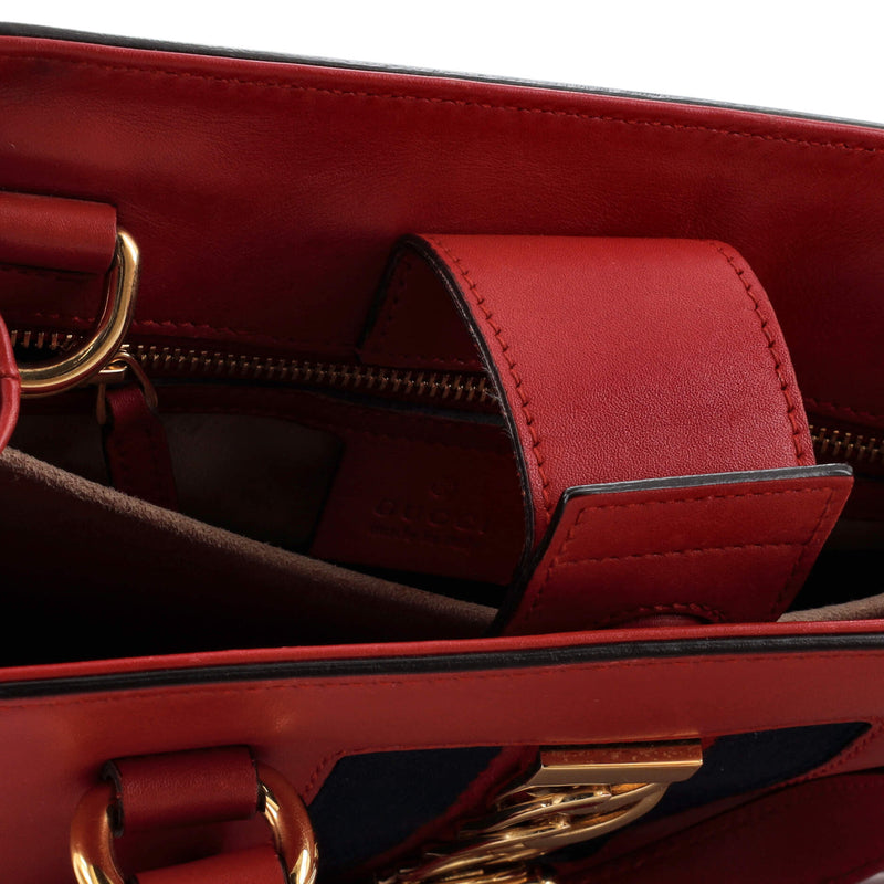 Gucci Sylvie Top Handle Tote Leather