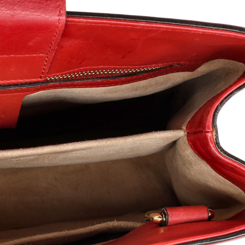 Gucci Sylvie Top Handle Tote Leather