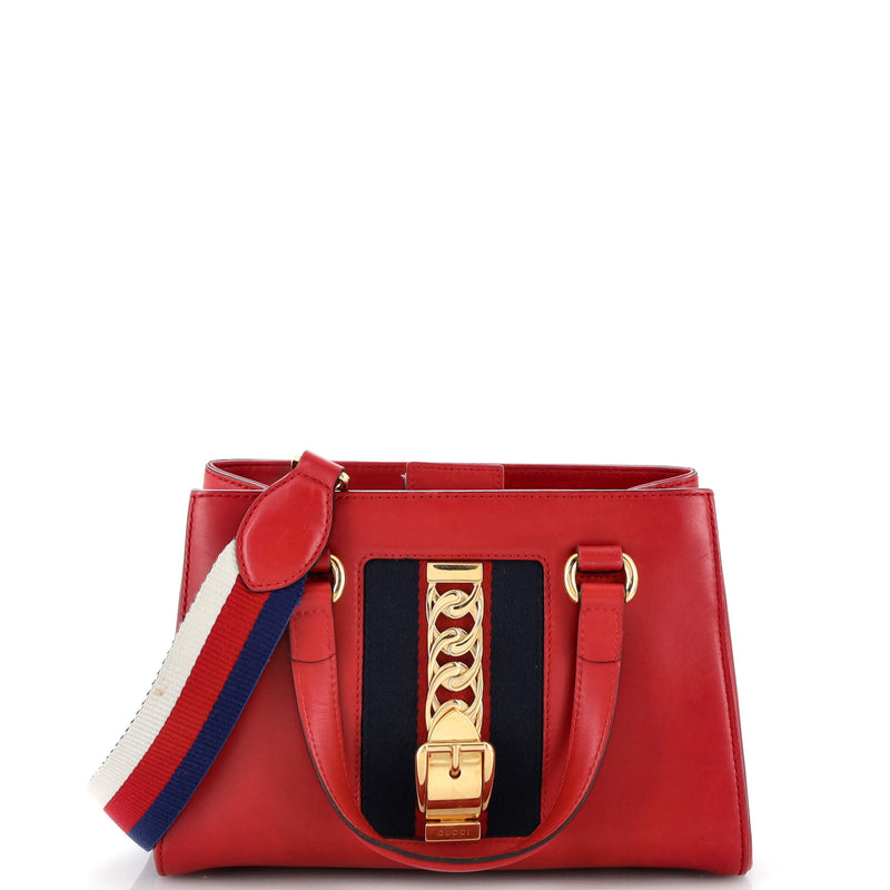 Gucci Sylvie Top Handle Tote Leather
