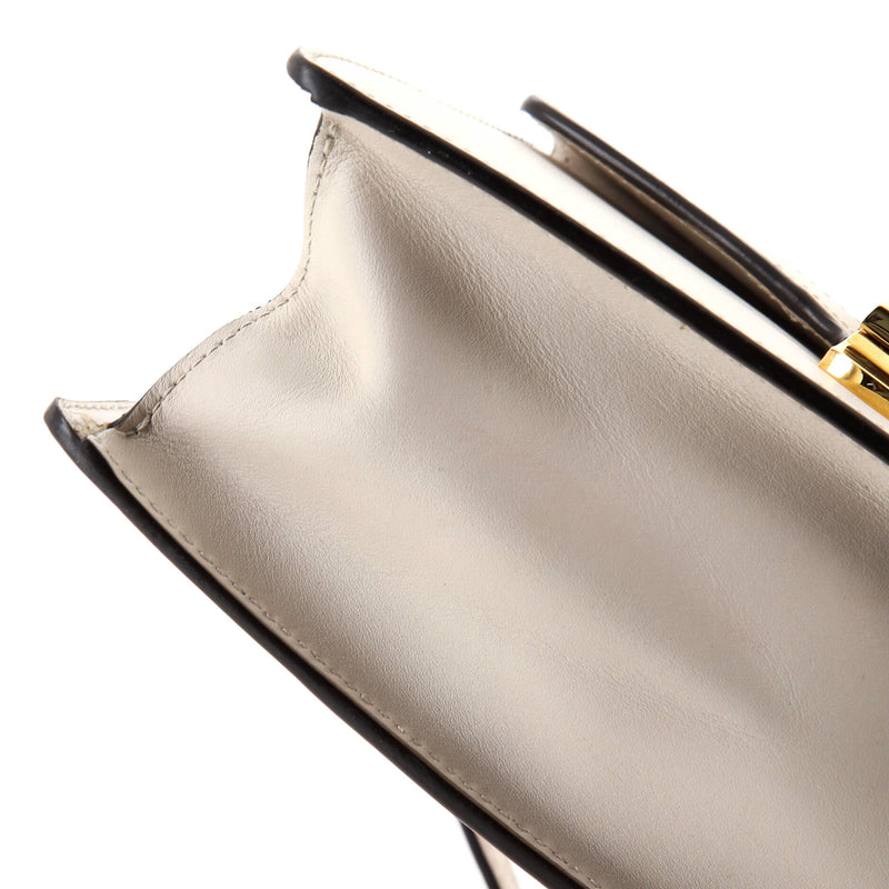 Gucci Sylvie Top Handle Bag Leather Mini