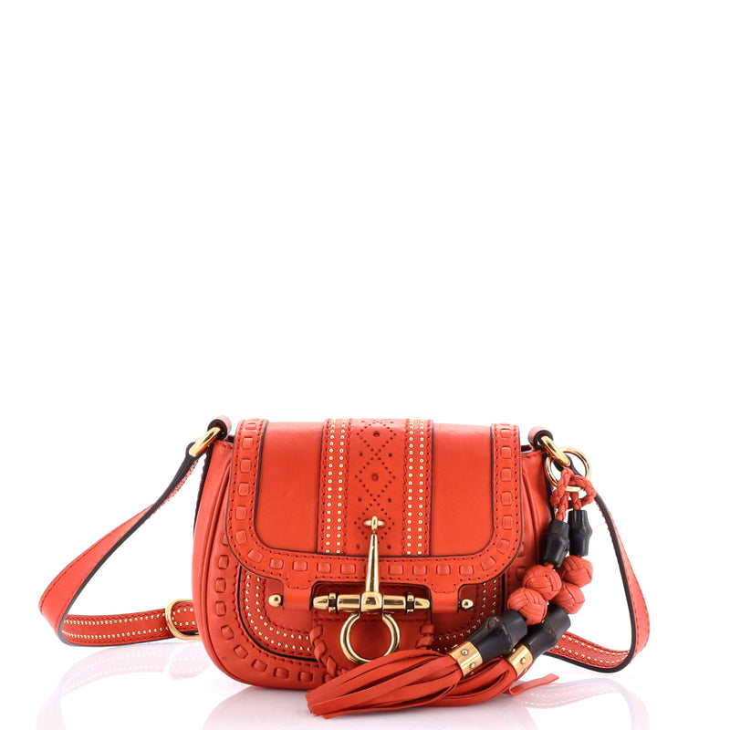 Gucci Snaffle Bit Crossbody Bag Leather