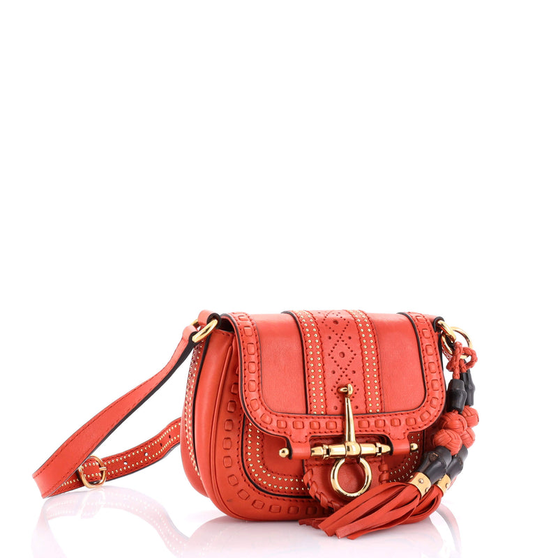 Gucci Snaffle Bit Crossbody Bag Leather