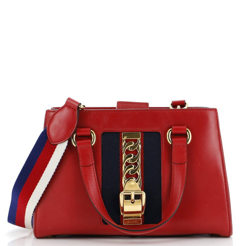 Gucci Sylvie Top Handle Tote Leather