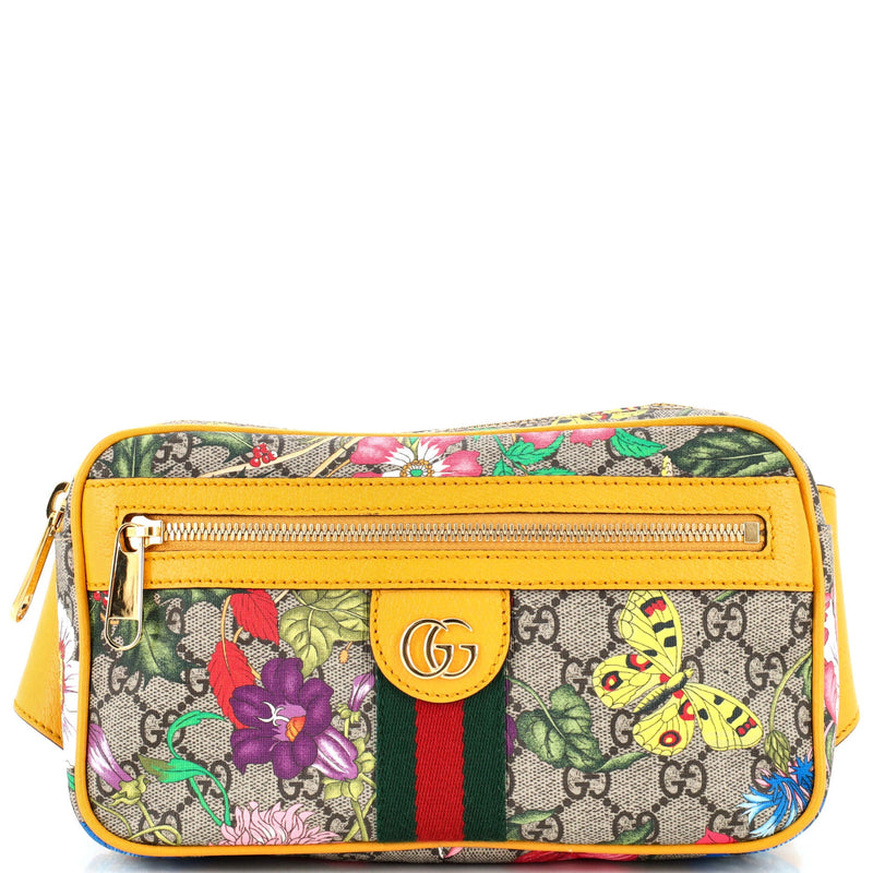 Gucci Ophidia Belt Bag Flora Gg Coated