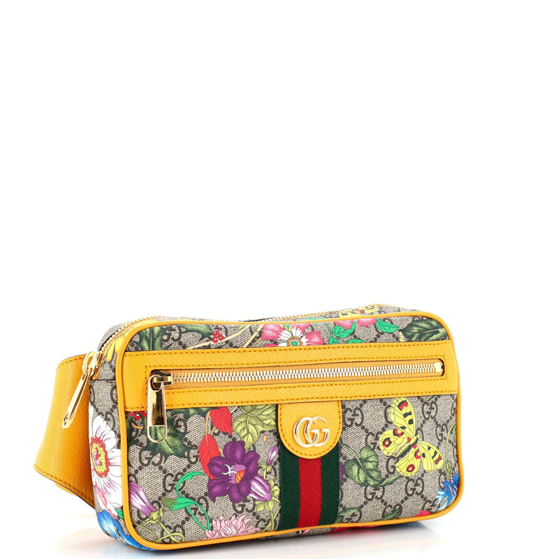 Gucci Ophidia Belt Bag Flora Gg Coated