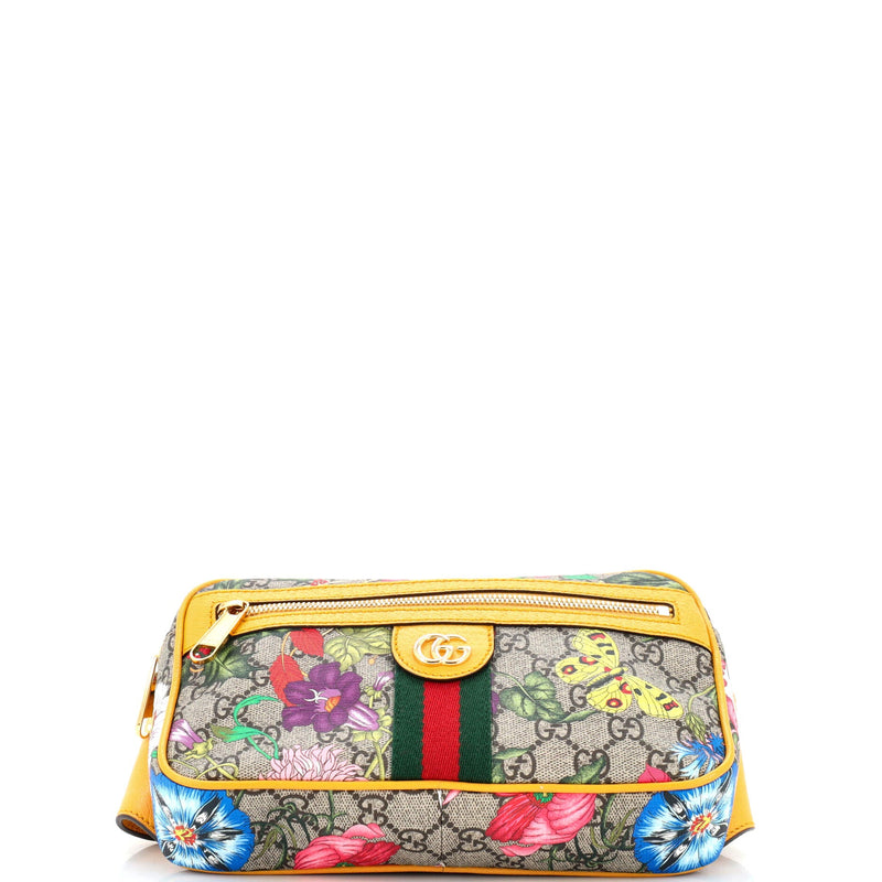 Gucci Ophidia Belt Bag Flora Gg Coated