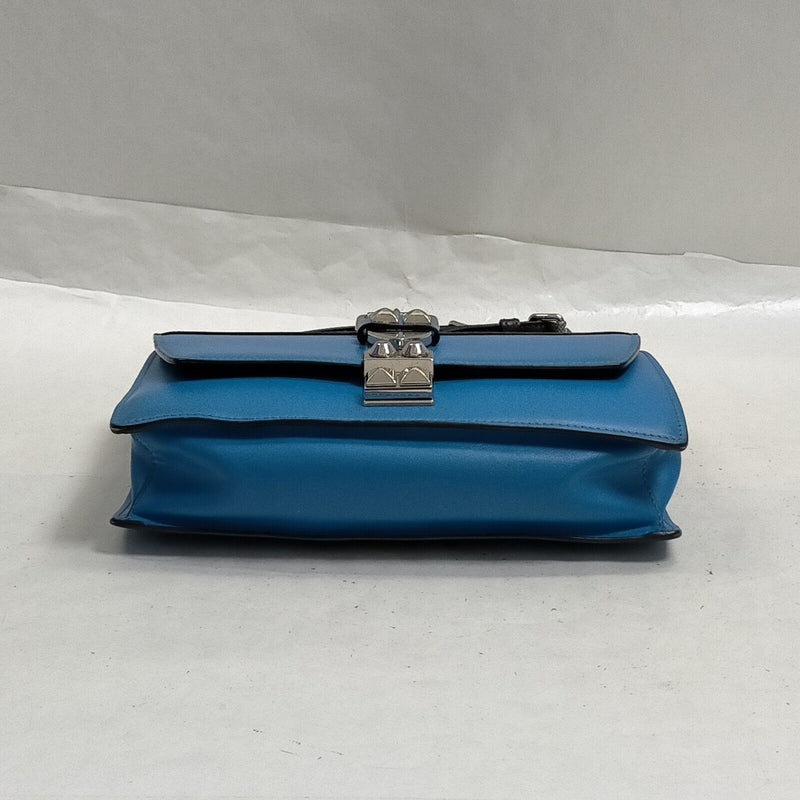 Prada Shoulder Bag Blue Leather