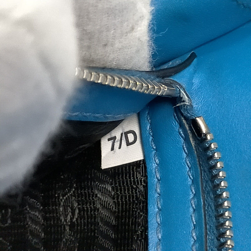 Prada Shoulder Bag Blue Leather