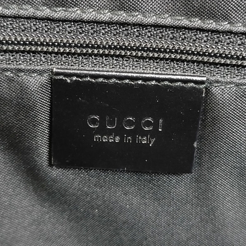 Gucci Shoulder Bag Black Suede Leather