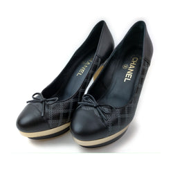 Chanel Pumps Coco Mark Women Black