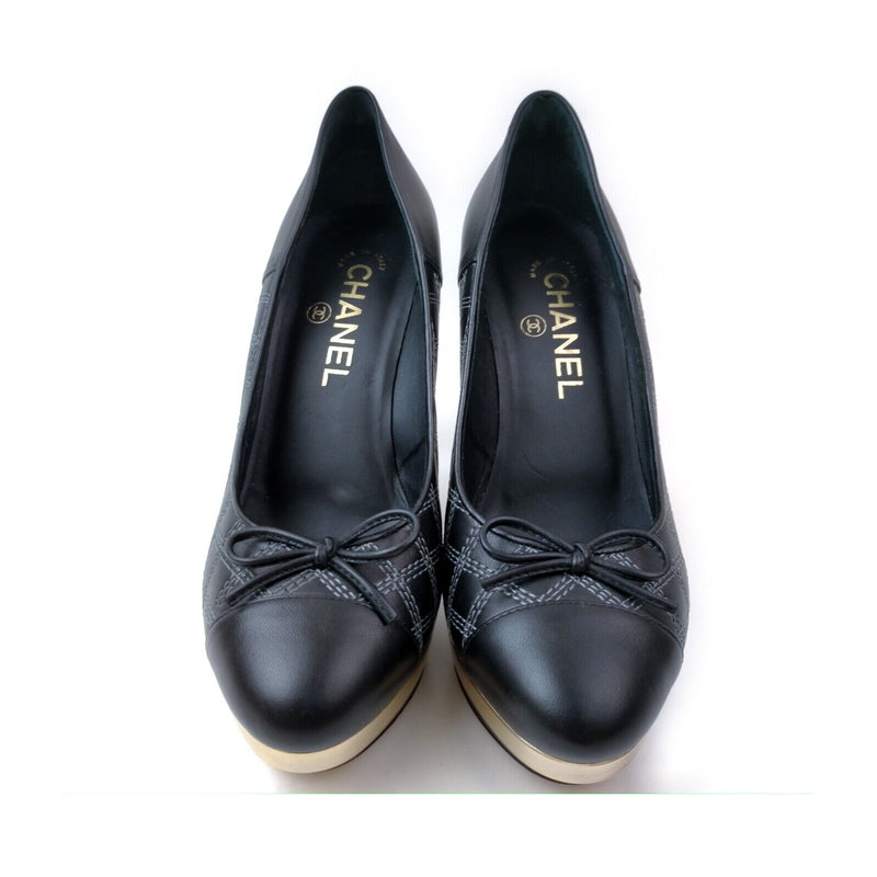 Chanel Pumps Coco Mark Women Black