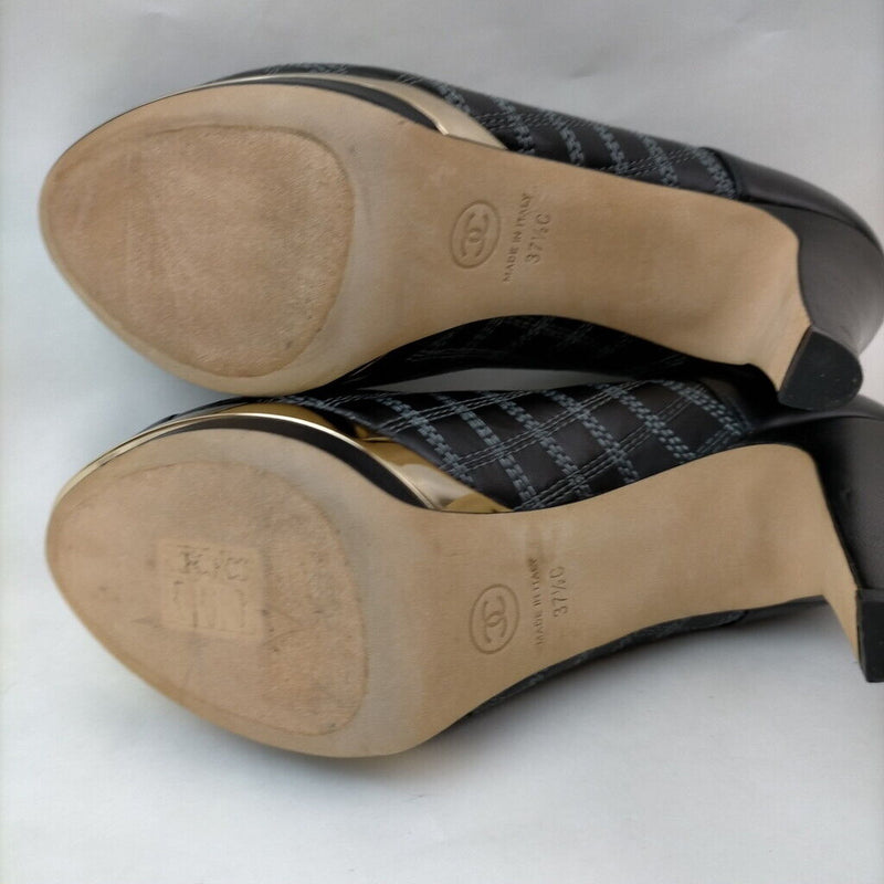 Chanel Pumps Coco Mark Women Black