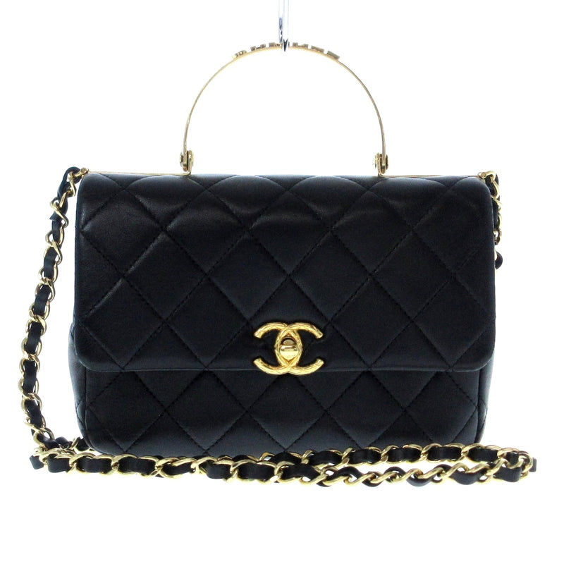 Deal Chanel Small Top Handle Flap Bag /