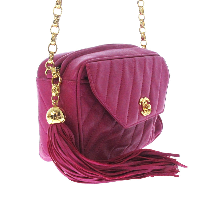 Deal Chanel Shoulder Bag Pink Purple