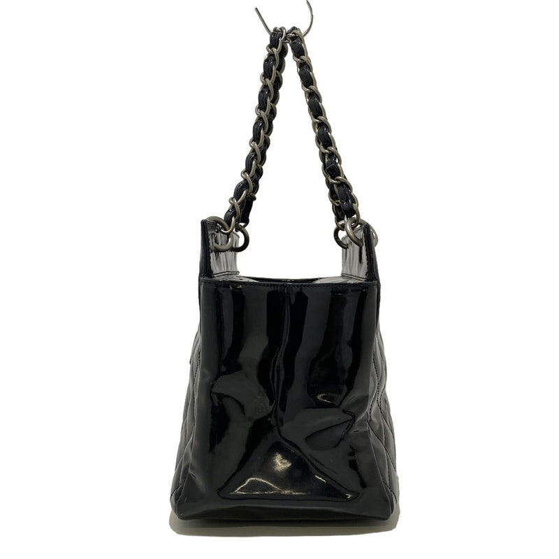 Chanel Matelasse Handbag Black Patent