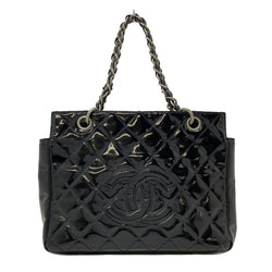 Chanel Matelasse Handbag Black Patent