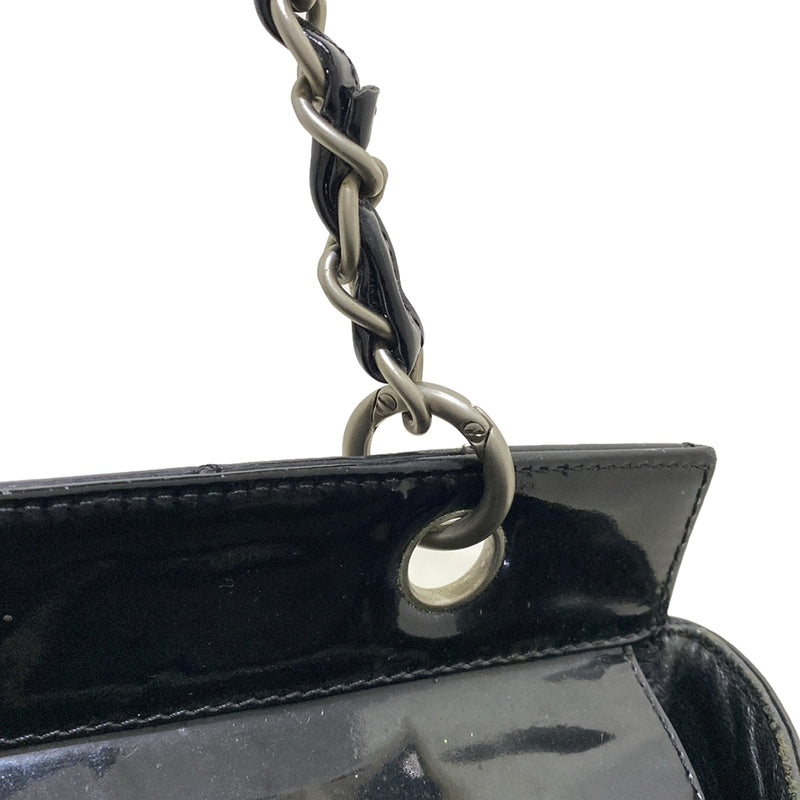 Chanel Matelasse Handbag Black Patent