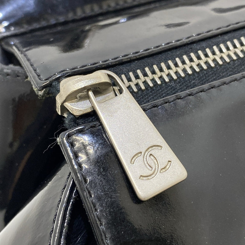 Chanel Matelasse Handbag Black Patent